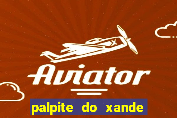 palpite do xande de hoje