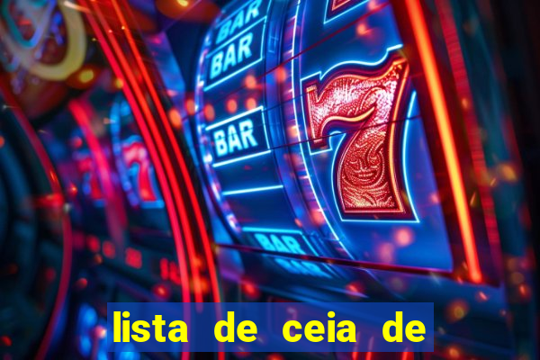 lista de ceia de natal para 20 pessoas