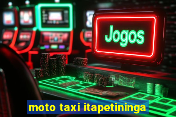 moto taxi itapetininga