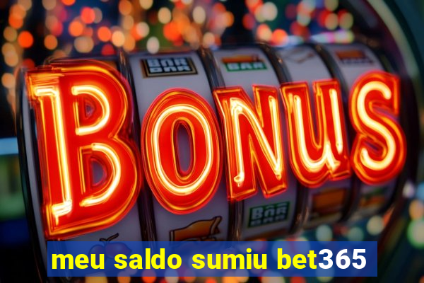 meu saldo sumiu bet365