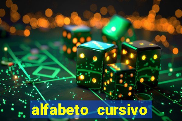 alfabeto cursivo para treinar caligrafia
