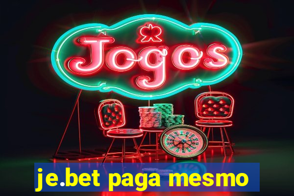 je.bet paga mesmo