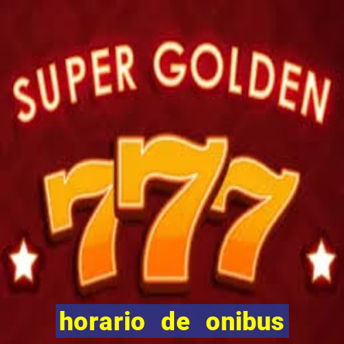 horario de onibus santos dumont x juiz de fora