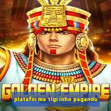 plataforma tigrinho pagando