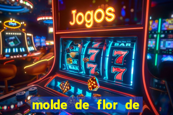 molde de flor de eva grande para imprimir