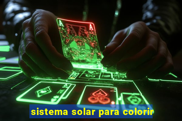 sistema solar para colorir