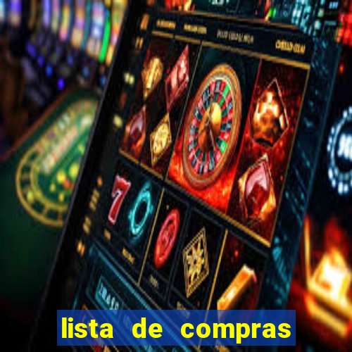 lista de compras supermercado para imprimir