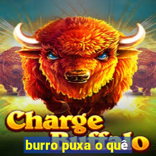 burro puxa o quê