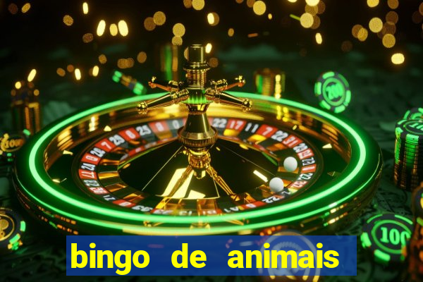 bingo de animais para educa??o infantil