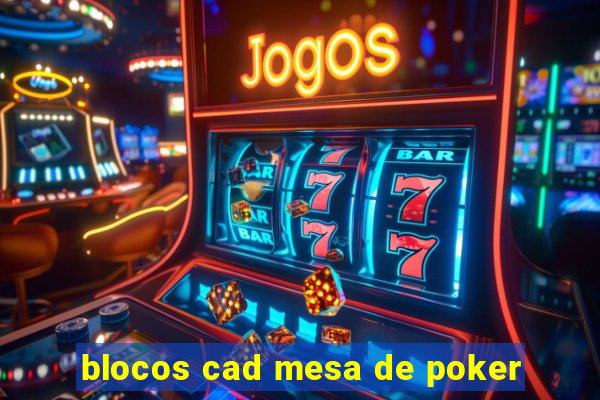 blocos cad mesa de poker