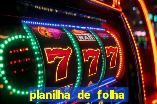 planilha de folha de pagamento