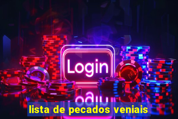 lista de pecados veniais