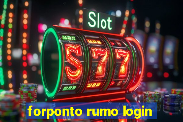 forponto rumo login