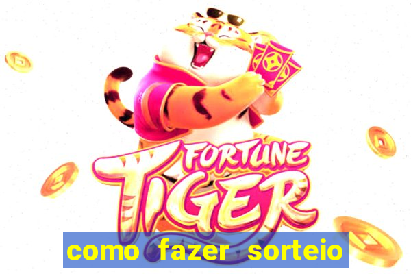 como fazer sorteio de cores online