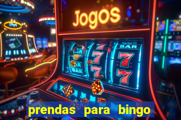 prendas para bingo de natal