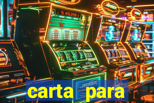 carta para encontrista homem