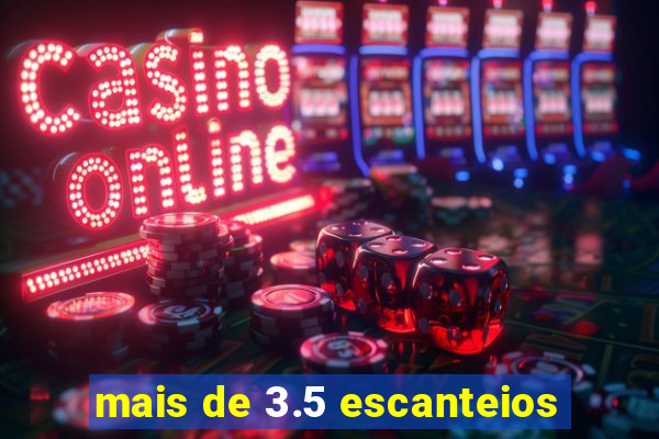 mais de 3.5 escanteios