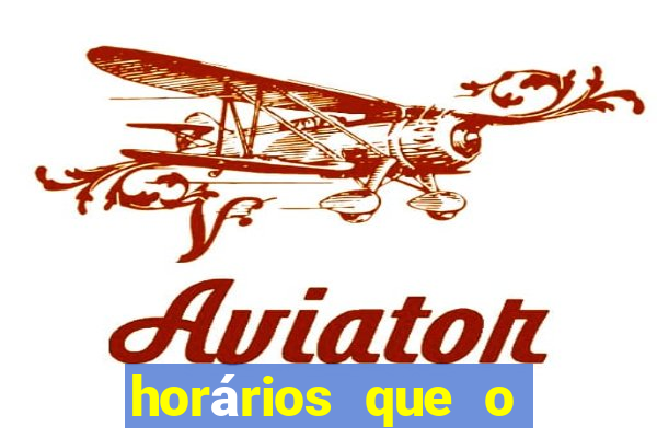 horários que o fortune dragon paga