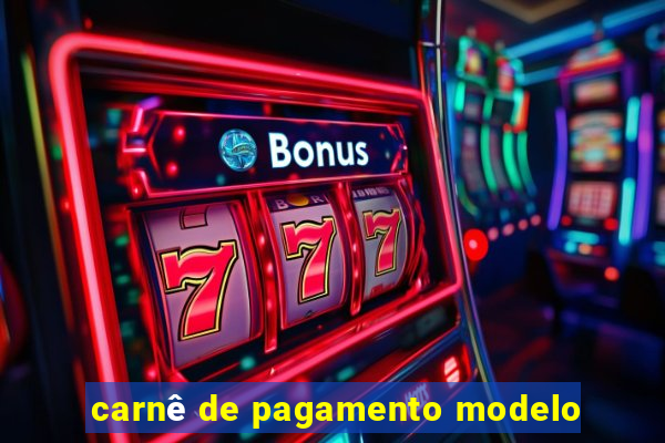 carnê de pagamento modelo