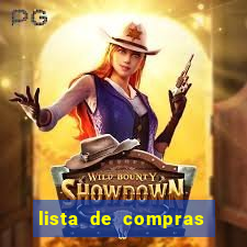 lista de compras para casa nova