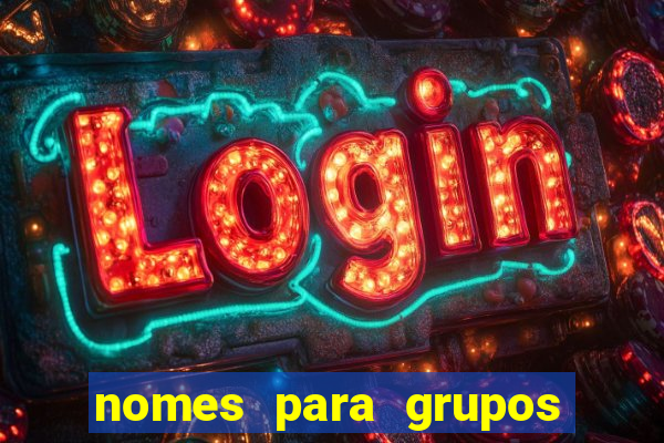 nomes para grupos de loteria no zap