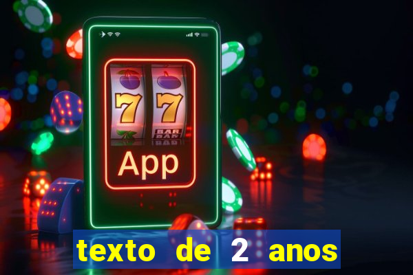 texto de 2 anos de namoro