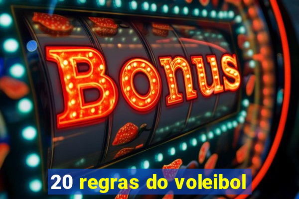 20 regras do voleibol