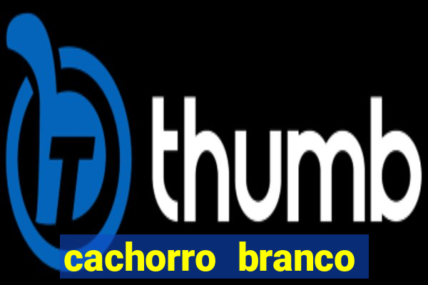 cachorro branco desenho animado